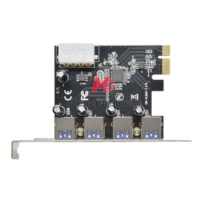 4 Port USB 3.0 PCI Express Card PC Karte Computer Controller Hub PCIe Adapter *m
