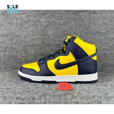 Nike Dunk Hi Retro SE Size 9 Varsity Maize Midnight Navy Men s Shoes HF3143-700