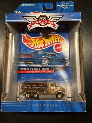 Hot Wheels 1999 Final Run Tank Truck Metallic Gold 21349 Blister Card