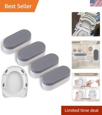 Universal Toilet Seat Bumpers for Bidet Kits - 4 Pack with Durable Adhesive