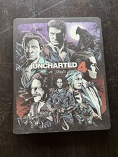 Uncharted 4: A Thief's End Sony PlayStation 4, 2016 PS4 Steelbook W Stickers