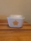 VINTAGE PYREX  BUTTERFLY GOLD REFRIGERATOR DISH W/LID 501-B-1-1/2 Cup