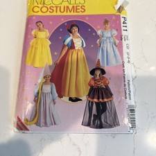 McCalls 2856 Sewing Pattern Disney Princess Costumes Toddler Sz 2-4 UNCUT