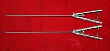 2PCS Laparoscopic Needle Holder Straight Jaw 5mmx330mm For Surgical Instruments