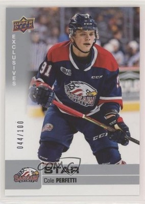 2019-20 Upper Deck CHL Star SP Exclusives 44/100 Cole Perfetti #313 af1