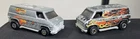 Vintage 1974 Hot Wheels California Cruisin Van Silver Gray Black Van With Flames