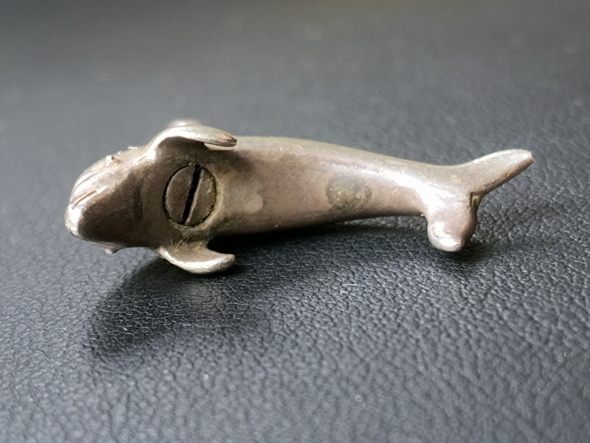 VTG Sterling Silver 925 Dolphin Charm Unbranded View 5