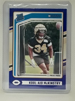 Kool-Aid McKinstry 2024 Donruss - Rated Rookie Blue #315 - New Orleans Saints