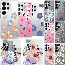 Florals Print Phone Case Laser Cover For Samsung Galaxy S26 Plus S22 S24 S25 S23