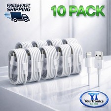 10 Pack Fast Charging Cable Quick Charger Charge Power Sync Cord Bulk Wholesale
