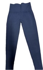 Halara Seamless Flow High Waisted SCRUNCHED Plain Leggings Size M BLUE NEW