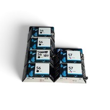 HP 56 Black 57 Tri-color Ink Cartridge Lot of 6 Genuine Expired