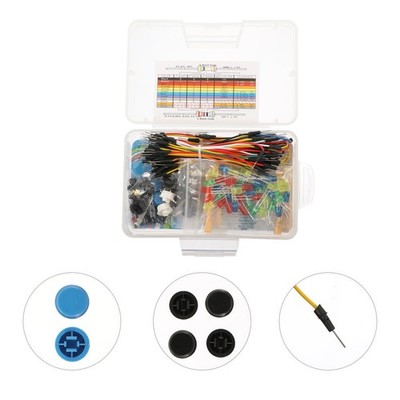 Electronic Components Basic Starter Kit Breadboard Resistor Capacitor Assortment