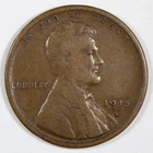 1915-S Lincoln Wheat Cent Semi-Key Date Rare Very Good Free Shipping