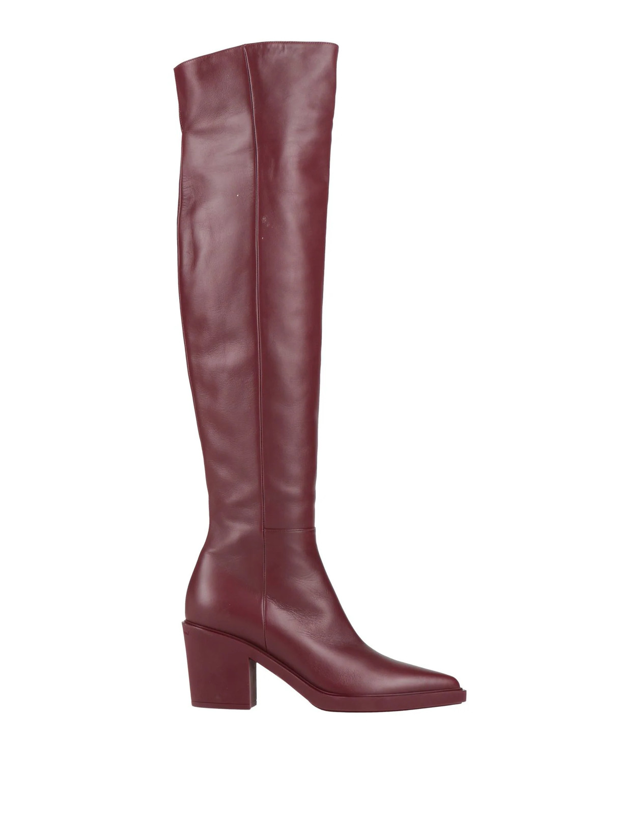 Gianvito Rossi - Women - Leather Boot - Burgundy 267890₽