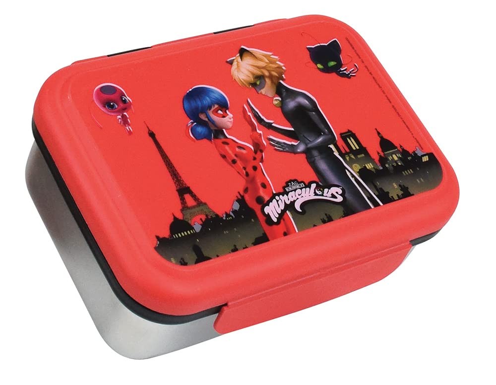 Scatola Merenda Miraculous Ladybug Acciaio Inox Fun House 006086 ZS3W