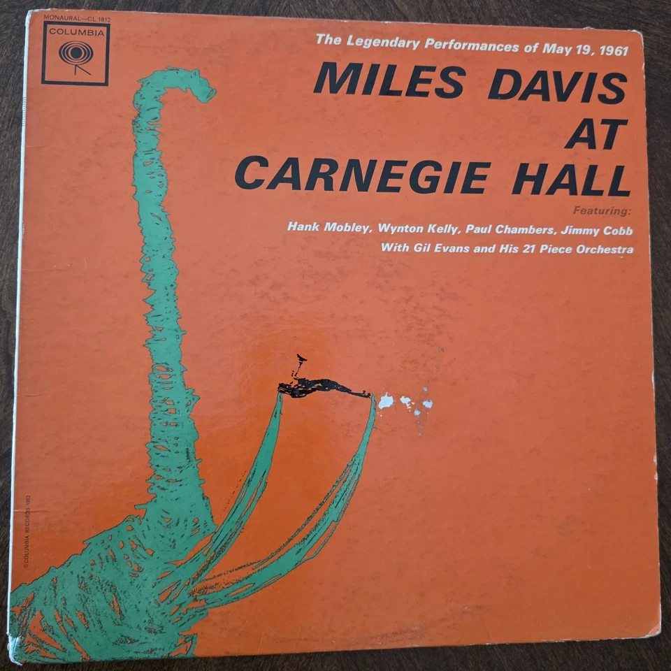 MILES DAVIS - At Carnegie Hall - 1962 Columbia two eye LIVE JAZZ LP - Image 2 of 4