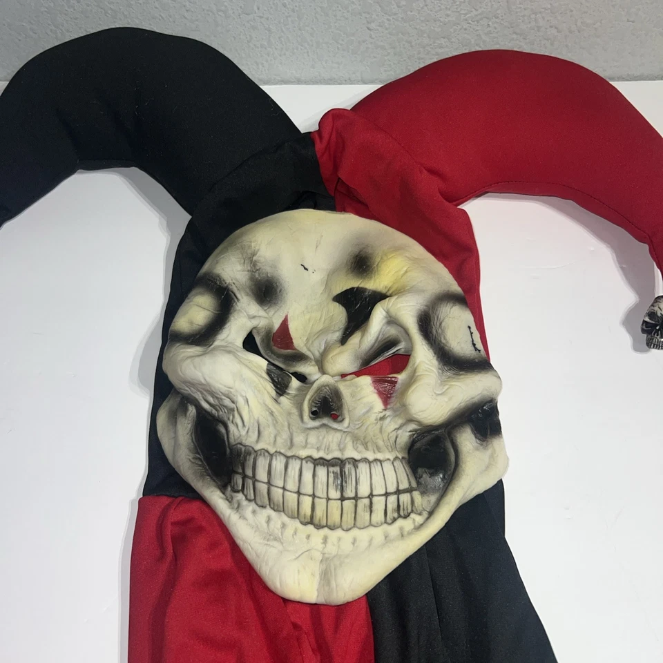 Disfraz de bufón malvado para hombre, grande (usado) completo Foto 4 de 4