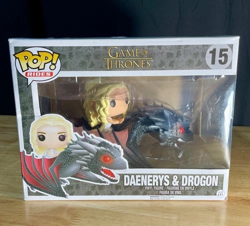 Funko Pop! Rides #15 Game of Thrones Daenerys Targaryen & Drogon Vaulted DAMAGED
