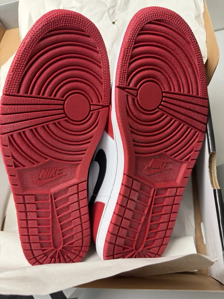 Talla 9 - Air Jordan 1 Low V E L C R O Rojo Universitario RARO Foto 4 de 4