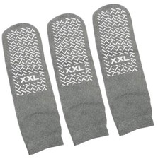 Single Tread Non-Skid XX-Large Comfort Safety Socks Grey 3 XX-Large,