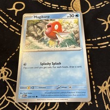 Carta Pokémon Magikarp 129/165 Reverse Holo Sv: Scarlatto e Viola 151 quasi nuova