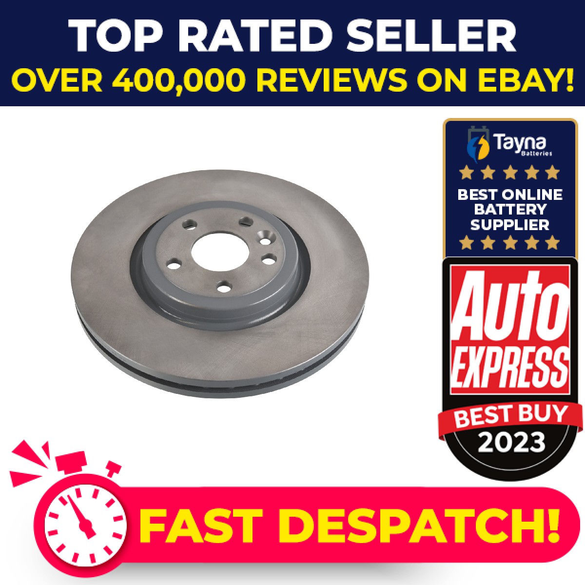 2x Brake Discs Pair Vented fits RANGE ROVER VELAR L560 2.0D Front 2017 on 325mm