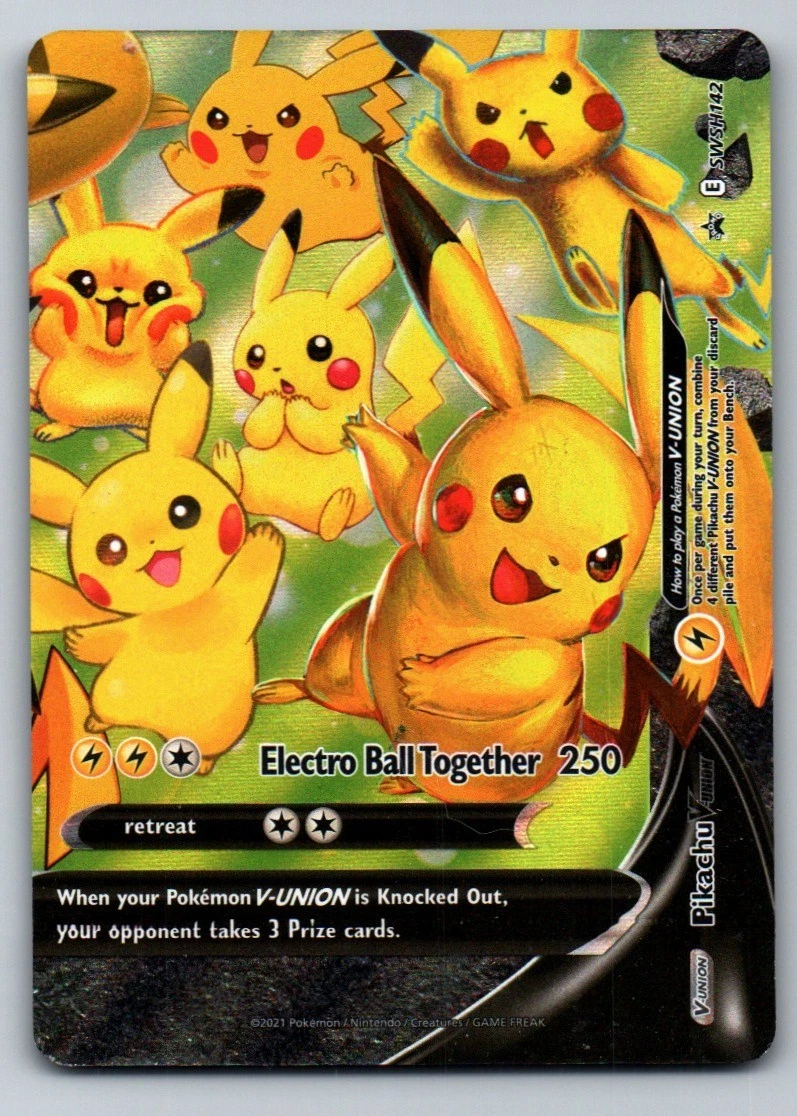 Preços baixos em Pikachu V-Union SWSH142 SWSH: Sword & Shield