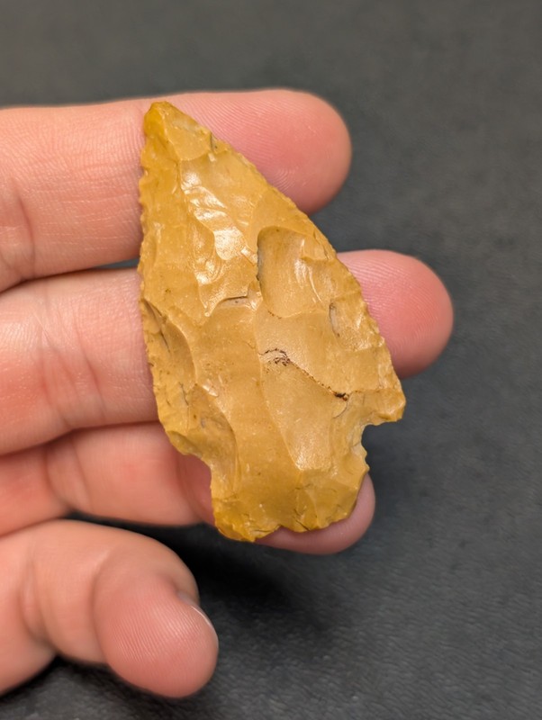 Colorful Arrowhead Artifact from Fulton County Arkansas 
