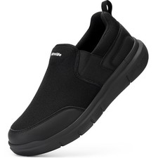 FitVille Men's Extra Wide Slip on Walking Shoes, Lightweight Non-Slip Breatha...