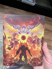 Playstation 4 PS4 Doom Eternal Steelbook. Collectors box and game image