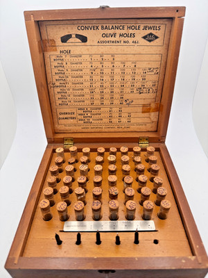 Watchmaker Lot Convex Balance Hole Jewels Olive  150 Plus, pivot Gauge, tools