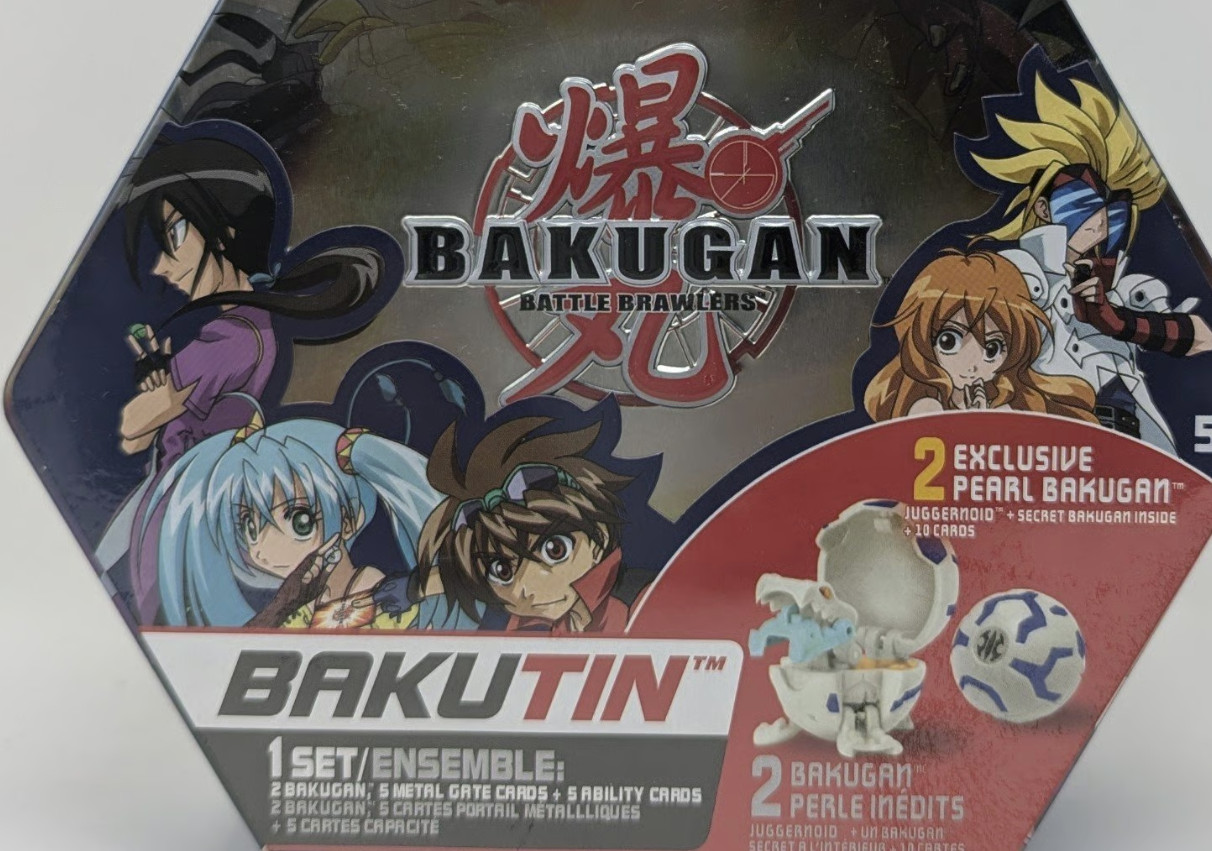 NEW Bakugan Battle Brawlers Bakutin Blue Exclusive 1 Pearl Juggernoid + 1 Secret