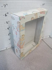 BABY clothing or crib toy box 1950s empty cartoon babies #2X