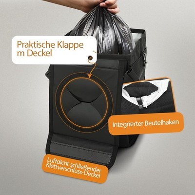Elegant Car Trash Can and Organizer 2-in-1