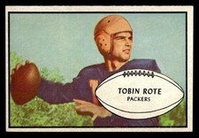 1953 Bowman Football #28 Tobin Rote EX/MT *e1