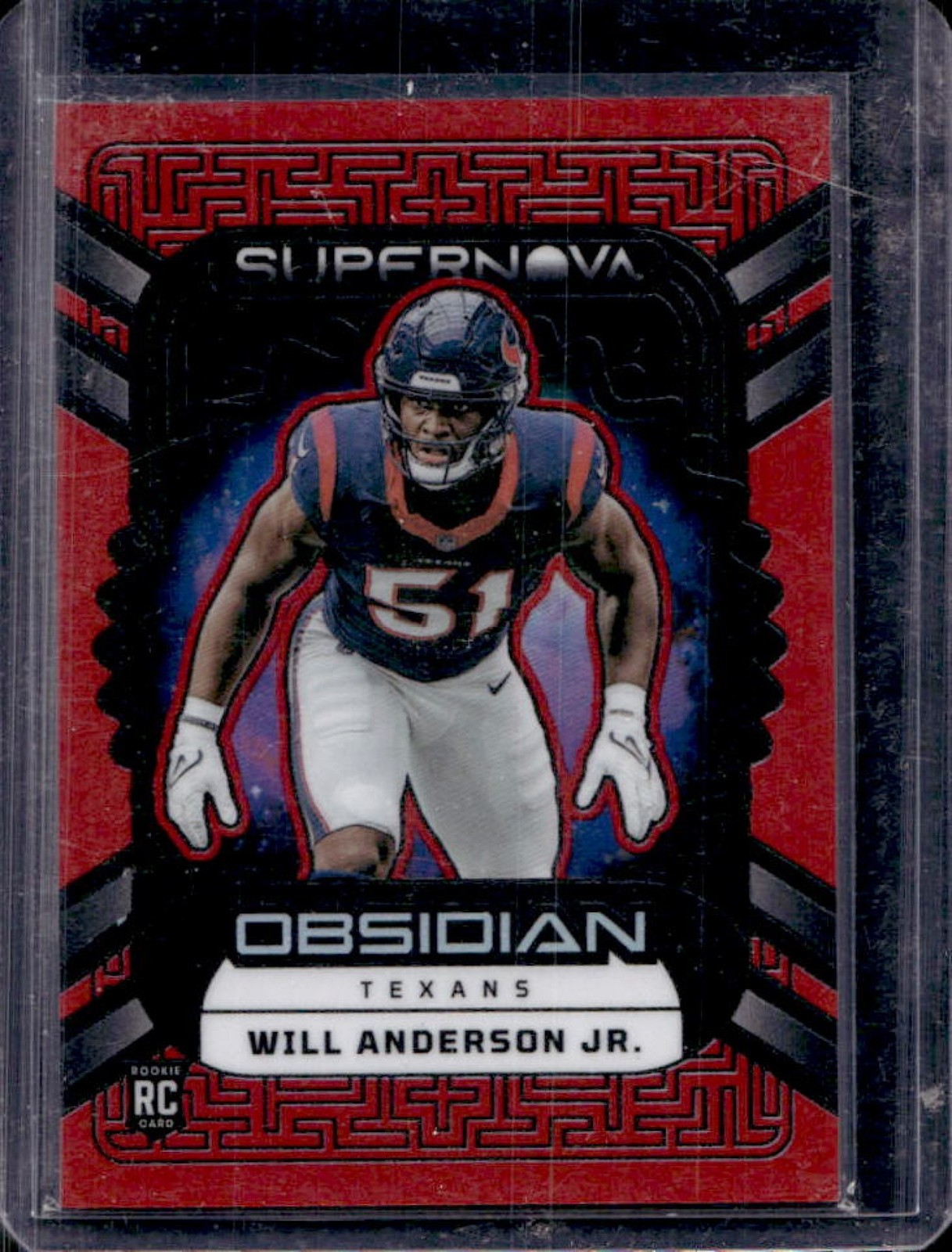 2023 Obsidian Will Anderson Jr. Supernova RC Asia Electric Etch Red Flood #23