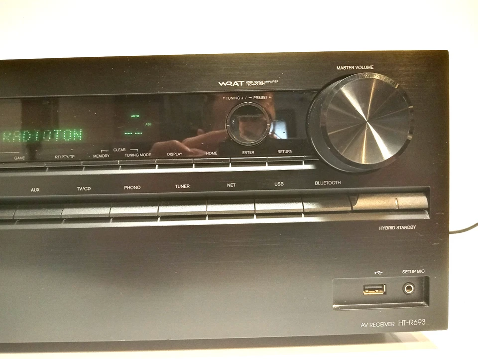 Onkyo AV Receiver HT-R693 revidiert HDMI 4K Dolby Atmos Bluetooth WiFi 7.2 630 W - Bild 3 von 4