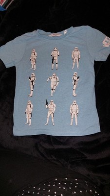 Star Wars T Shirt von H&M hellblau Gr. 122 / 128