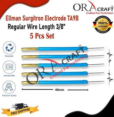 Ellman Surgitron Electrode TA9B Regular Wire Length 3/8'' 5 Pcs Set