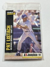 1992 JD PAT LISTACH Milwaukee Brewers Jimmy Dean Rookie Stars Card SEALED