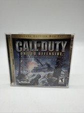 🔥Call of Duty - United Offensive PC, Jewel Case, 2004 Deluxe Edition 2 Disk