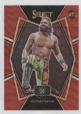 2022 Panini Select WWE Premier Level Red Wave Prizm Oliver Carter #138 17tg
