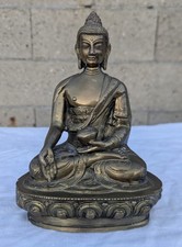  Bouddha Laiton Népal 1363 g Scuplture Statue