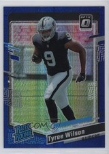 2023 Panini Donruss Optic Rated Rookie Blue Hyper Prizm Tyree Wilson #262 7l6