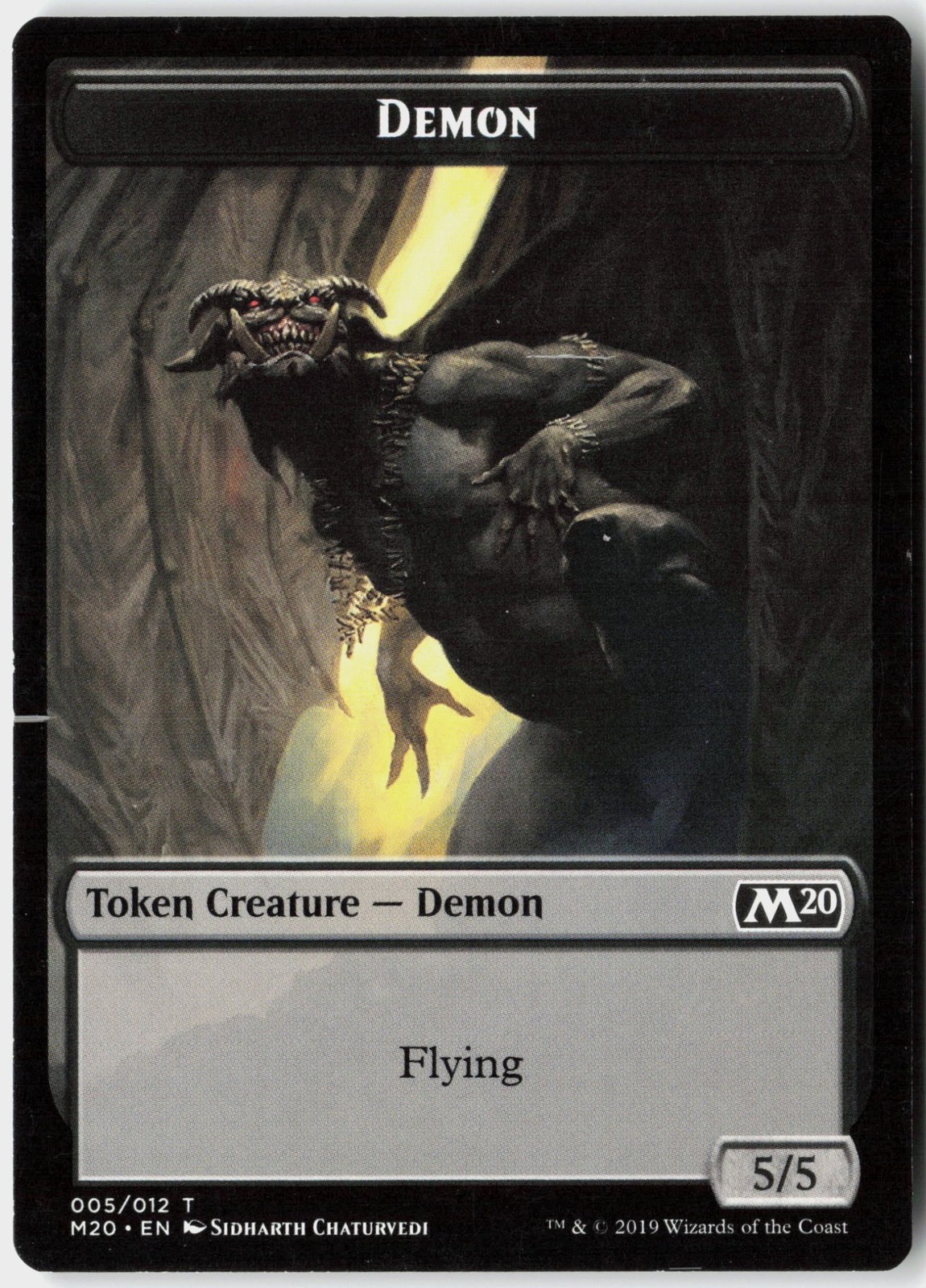Magic - Demon Token Core Set 2020 [M20 - 5] LP Token
