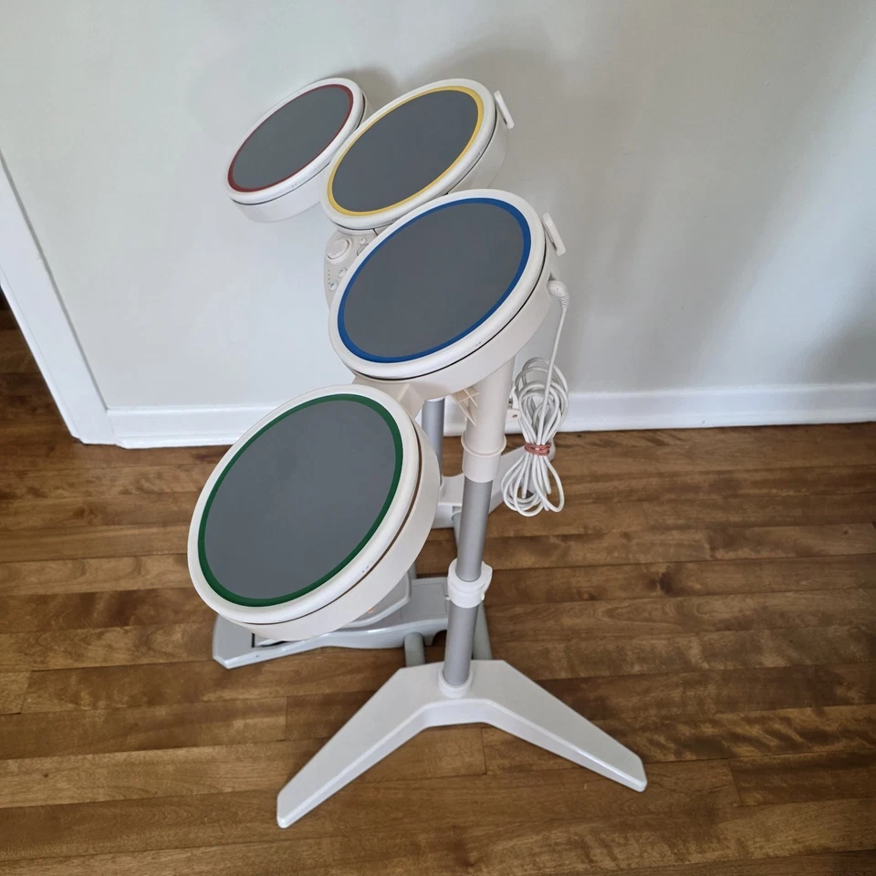 Nintendo Wii Rock Band Drum Set w/ Pedal Tested & Working No Sticks - Image 3 of 4