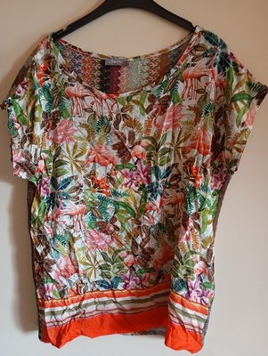 Bluse ,Shirt,von Geisha, Ärmellos Gr.42,Flamingo