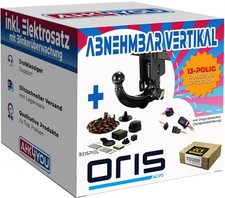 AHK ORIS für VW Golf VII Fließheck 12-19 vert. abnehmbar + 13-pol ECS ES SPEZ