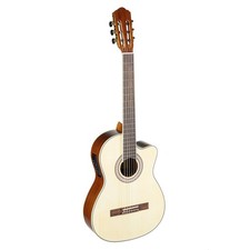 Chitarra da concerto CC 36 EQ 4/4 corpo laminato naturale soffitto in abete Sapele